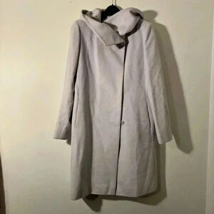 Cinzia Rocca Alpaca Wool Coat in Gray US 12 ❄️